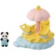 Sylvanian Families Carrusel de las Estrellas con figura de panda bebé