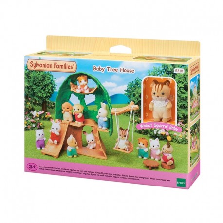 Casa del árbol para bebés de Sylvanian Families