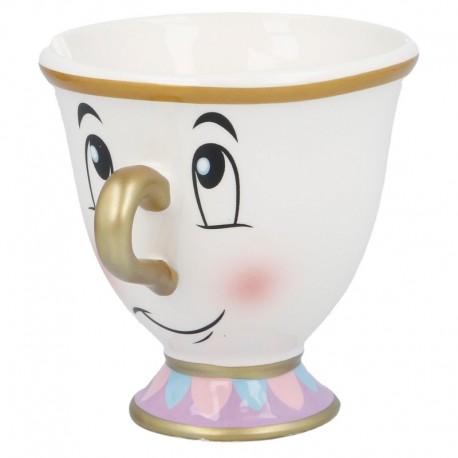 Caneca 3D do Chip de A Bela e a Fera 190 ml em caixa