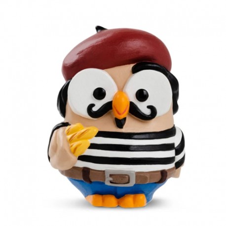 Figura coleccionable Goofi Francés con boina y camiseta de rayas