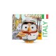 Figura coleccionable Goofi vestido de chef italiano sosteniendo una pizza