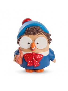 Figura coleccionable Goofi Pierino con gorro azul y lazo rojo