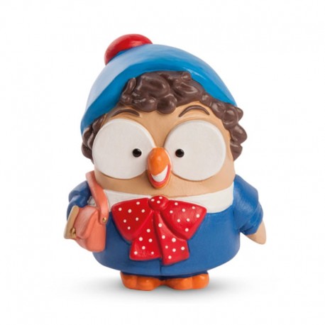 Figura coleccionable Goofi Pierino con gorro azul y lazo rojo