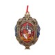 Adorno colgante con escudos de Gryffindor, Slytherin, Hufflepuff y Ravenclaw