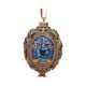 Adorno colgante con escudos de Gryffindor, Slytherin, Hufflepuff y Ravenclaw