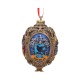 Adorno colgante con escudos de Gryffindor, Slytherin, Hufflepuff y Ravenclaw