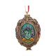 Adorno colgante con escudos de Gryffindor, Slytherin, Hufflepuff y Ravenclaw