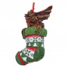 Ornement Suspendu Gremlins Mohawk dans Chaussette 12 cm
