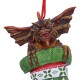 Adorno colgante Gremlins Mohawk en calcetín verde y rojo