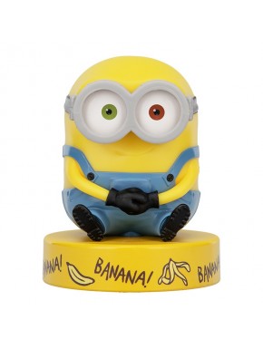Lámpara Minions Bob amarilla con base 'BANANA!'