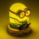 Lámpara Minions Bob amarilla con base 'BANANA!'