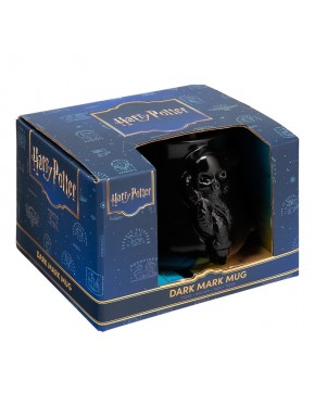 Taza negra con diseño de Marca Tenebrosa de Harry Potter