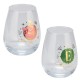 Set de 2 vasos de cristal Wicked con diseños dorados