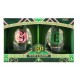 Set de 2 vasos de cristal Wicked con diseños dorados