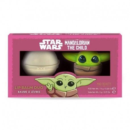 Duo de bálsamos para labios The Mandalorian con diseño de Baby Yoda y cápsula
