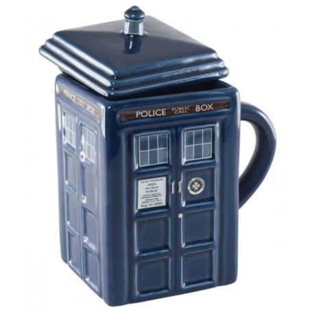 Tazza Tardis con coperchio