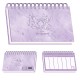Planificateur hebdomadaire Lilo et Stitch design aquarelle couleur lilas
