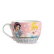 Taza Princesas Disney rosa con lunares blancos