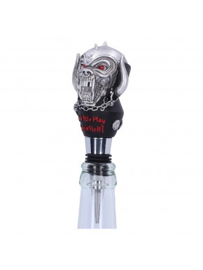 Tapón de botella Motörhead Warpig con texto rojo.