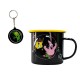 Set de Taza y Llavero Bob Esponja y Patricio