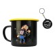 Set de Taza y Llavero Bob Esponja y Patricio