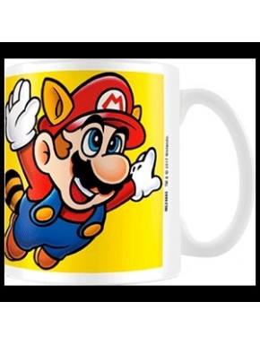 Taza de cerámica Super Mario Bros 3 con diseño de evolución.