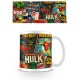Mug petit-déjeuner avec couvertures de comics Marvel