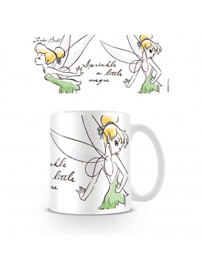 Taza desayuno Disney Campanilla con frase mágica