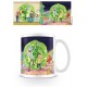Tasse petit déjeuner Rick & Morty avec portail vert