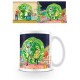 Tasse petit déjeuner Rick & Morty avec portail vert