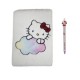 Cuaderno de peluche y bolígrafo Hello Kitty