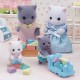 Gemelos Gato Persa Sylvanian Families con cochecito