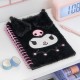 Cuaderno esponjoso negro de Kuromi con licencia oficial