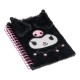 Cuaderno esponjoso negro de Kuromi con licencia oficial