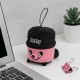 Peluche Hetty limpiador de pantalla rosa y negro