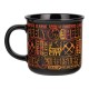 Taza de cambio al calor de Fortnite mostrando diseños de Peely y Fishstick