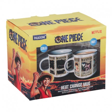 Tasse à changement de température One Piece avec personnages