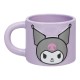 Taza Kuromi en relieve de Hello Kitty, color lila