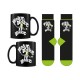 Set de taza y calcetines Beetlejuice en caja decorativa