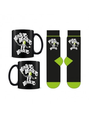Set de taza y calcetines Beetlejuice en caja decorativa