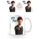 Taza de desayuno Harry Potter con imagen de Harry y logotipo