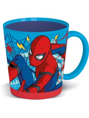 Taza antivuelco de Spider-Man 410 ml con diseño de telarañas