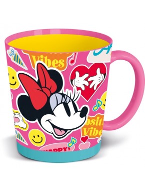 Taza Minnie Mouse antivuelco 410 ml en tonos rosas