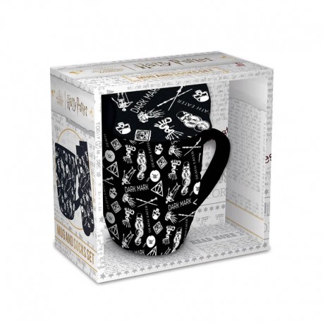 Coffret cadeau Harry Potter avec mug et chaussettes des Arts Sombres