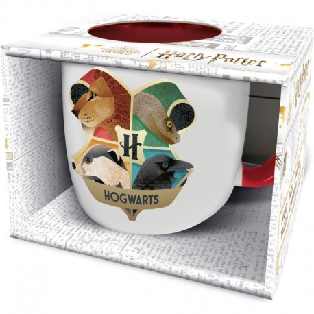 Taza Elite Casas Hogwarts Artist con escudo de Hogwarts