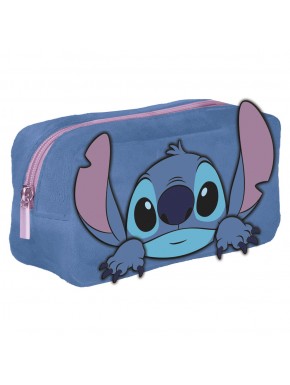 Estuche azul de peluche con diseño de Stitch de Lilo & Stitch