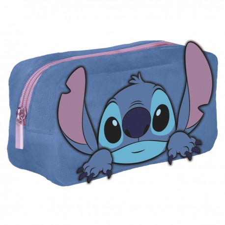 Estuche azul de peluche con diseño de Stitch de Lilo & Stitch