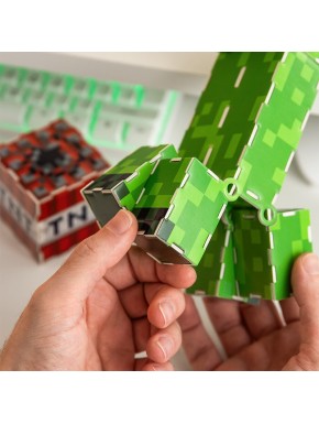 Kit de construcción Creeper Minecraft con bloques TNT