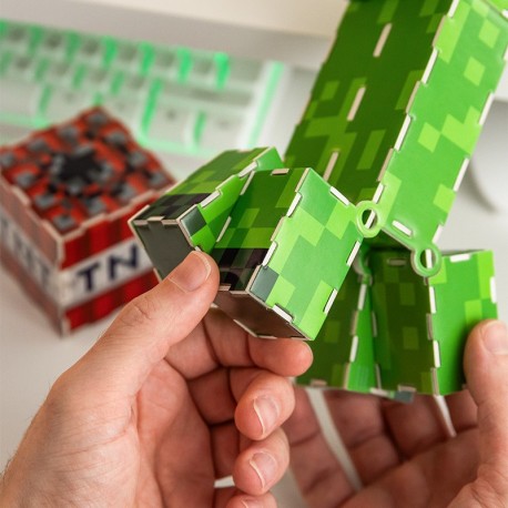 Kit de construcción Creeper Minecraft con bloques TNT
