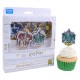 Set de decoración para cupcakes con escudos de Harry Potter